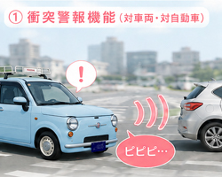 衝突警報機能(対車両・対自動車)